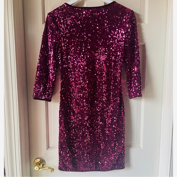 Forever 21 Raspberry BodyCon Sequin Dress - Picture 4 of 6